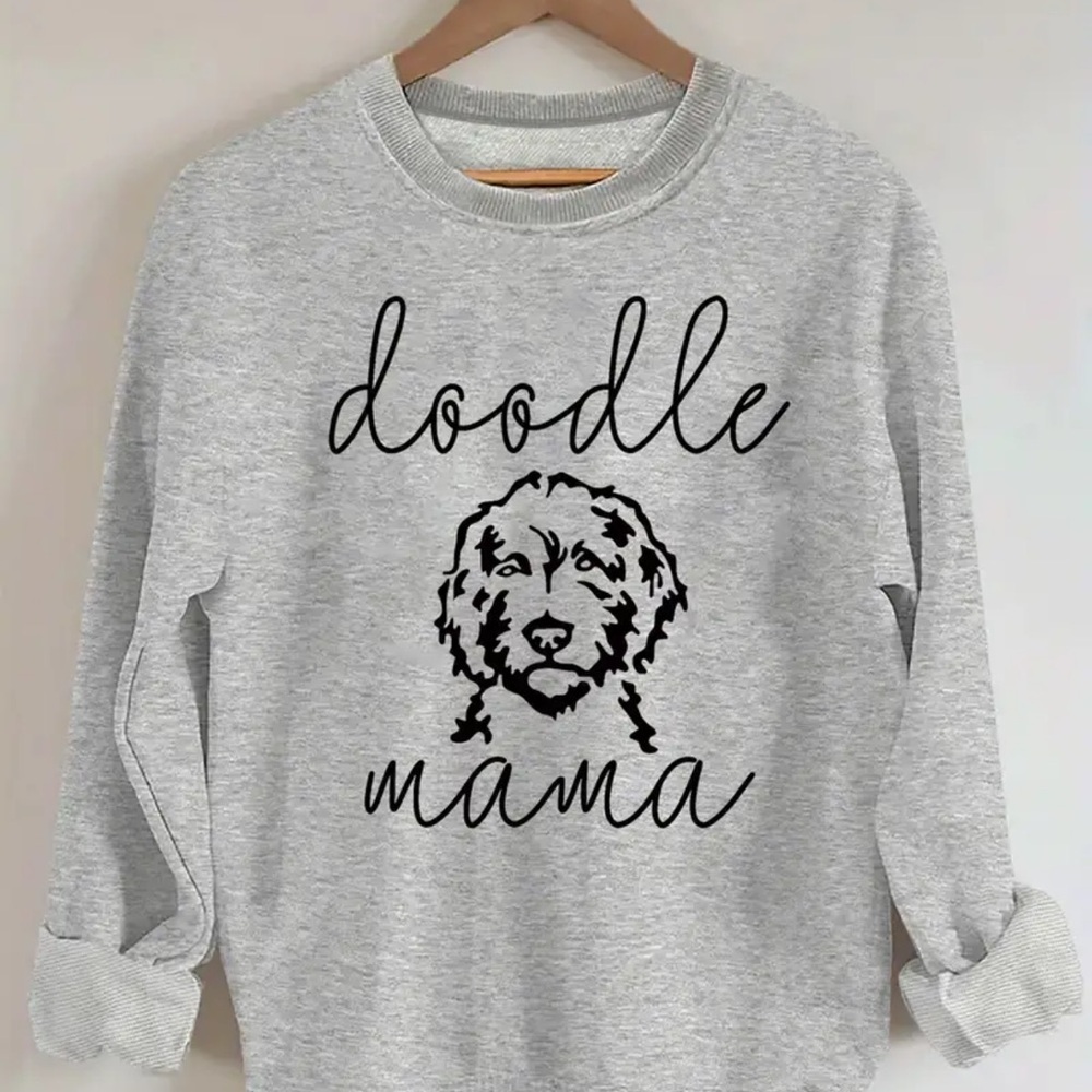 Gray Doodle Mama Dog Sweatshirt